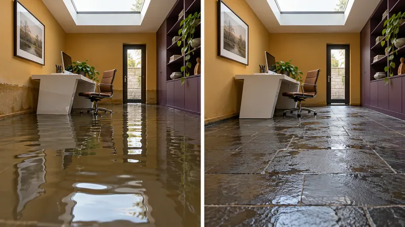 Water Extraction Near Armstrong Park before and after standing-water pickup
