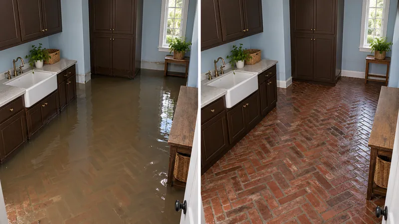 Water Extraction Near Pyburn Park before and after standing-water pickup